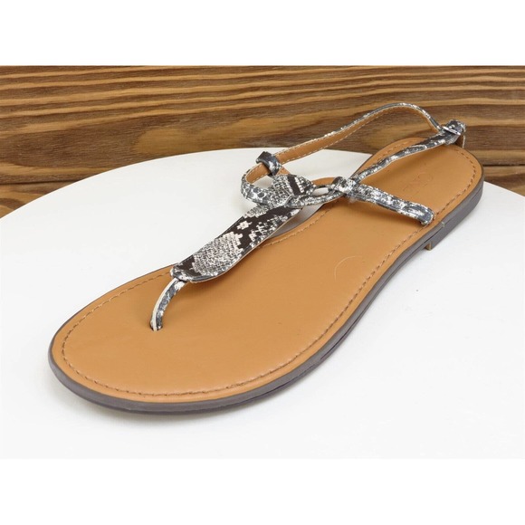 J.CREW Size 9 M Women Sandal T-Strap Multicolor Synthetic - Picture 1 of 10